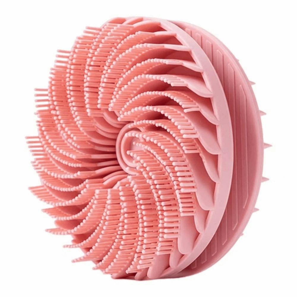 Double-sided Soft Bristle Shower Brush Silicone Cleaning Body Shampoo Brush Massage Multi-functional Bath Brush For Exfoliation