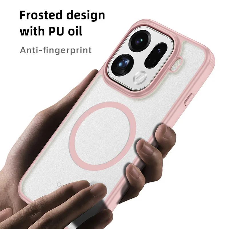 Case For Phone Yulin-003 For Magnetic Acrylic Case For Oppo Find X9 Pro X 9 Wireless Charging Translucent Matte Cover For Oppo Find X9pro