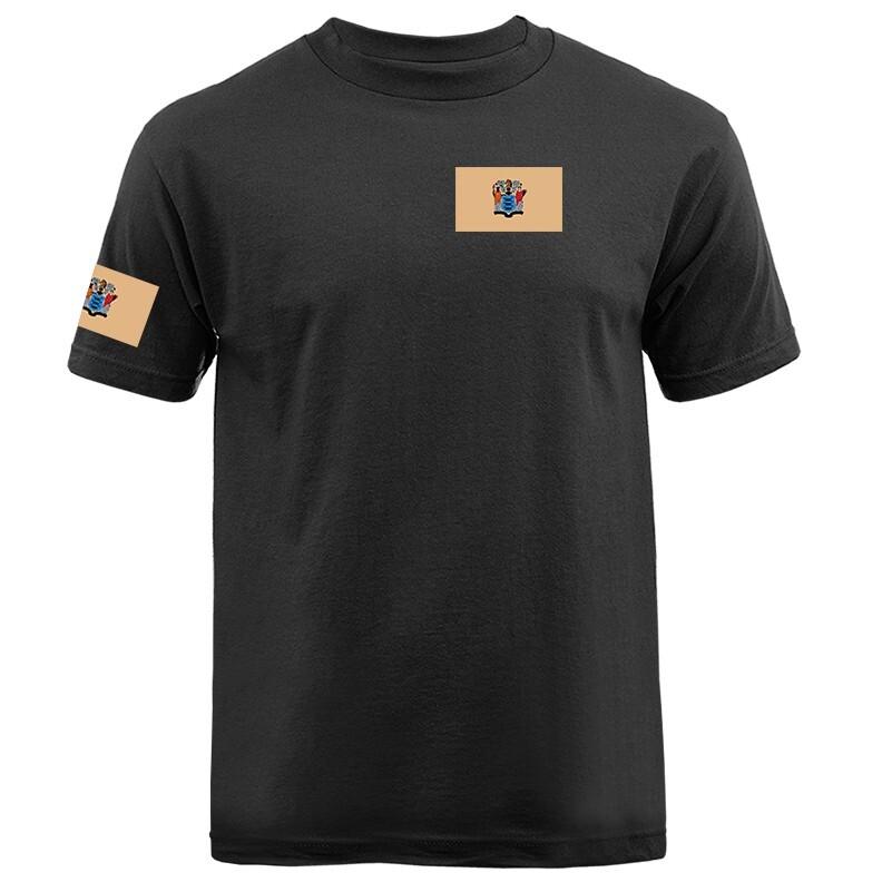 State of New Jersey Flag Crest Graphic T-shirt Unisex T-Shirt XL