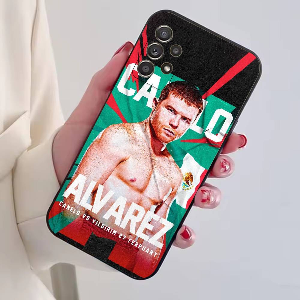 Mexico Boxing Canelo Alvarez Phone Case For Samsung S25,S24,S21,S22,S23,S30,Ultra,S20,Plus,Fe,Soft Silicone Black Cover