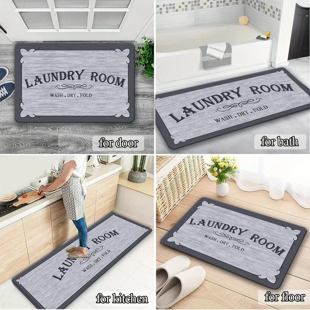 1PC Beach&Wave Pattern Door Mats Kitchen Rugs Non-Slip Pop Design Living Room Rugs Bath Mat Carpet for Home Sink Laundry Decor