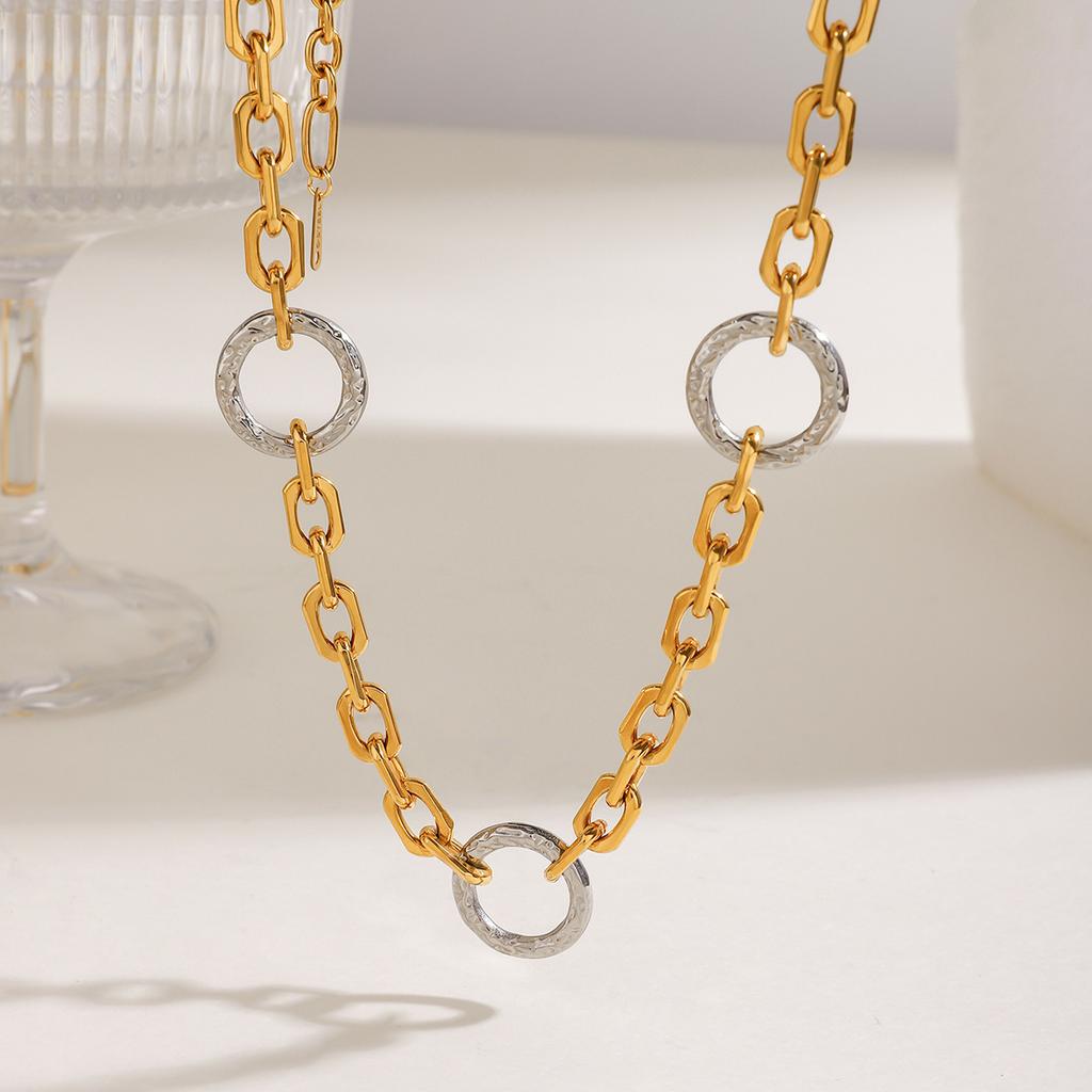 Yori High Quality Stainless Steel Handmade Chain Bracelet Necklace  Waterproof Texture Wrist Jewelry Exclusive Gift