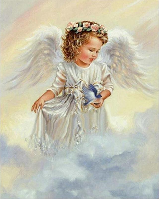 5D DIY diamentowe malowanie elfy i anioły pełne kwadratowe okrągłe wiertło diamentowe hafty zwierząt obraz z kryształu górskiego ręcznie robiony prezent