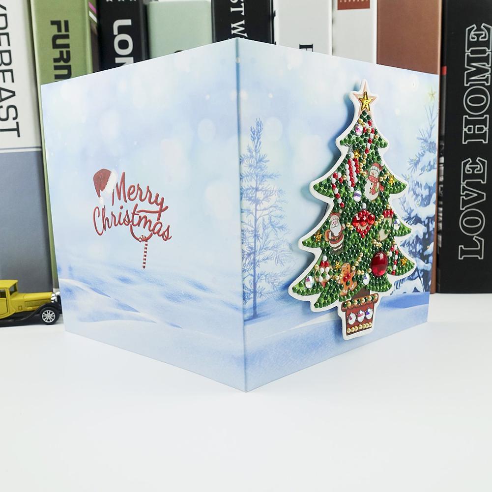 8pcs Greeting Card Special-shaped Diamond Painting DIY Christmas Festival Crafts
