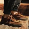 New Men Genuine Suede Leather Casual Shoes Retro Flat Skate Shoes Fashion Sneaker