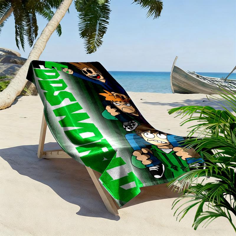 Eddsworld Theme Design 2D Flat Print Beach Towel, Large Soft Quick Dry Towel for Beach Camping SwimmingXSTJ0915135
