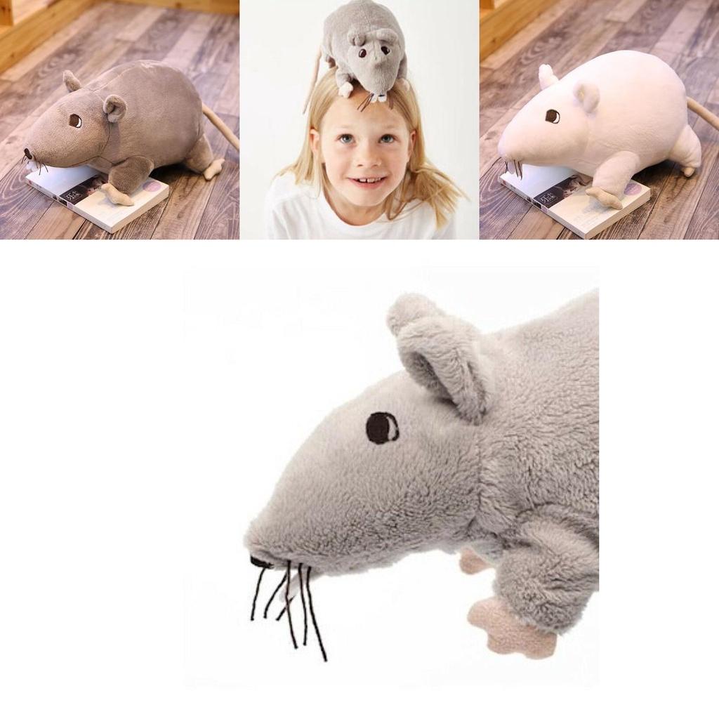 Жахлива Чорна Щур Плюшева Іграшка Для Дітей та Дорослих 20см М'яка та Приємна на Дотик Наповнена Лялька