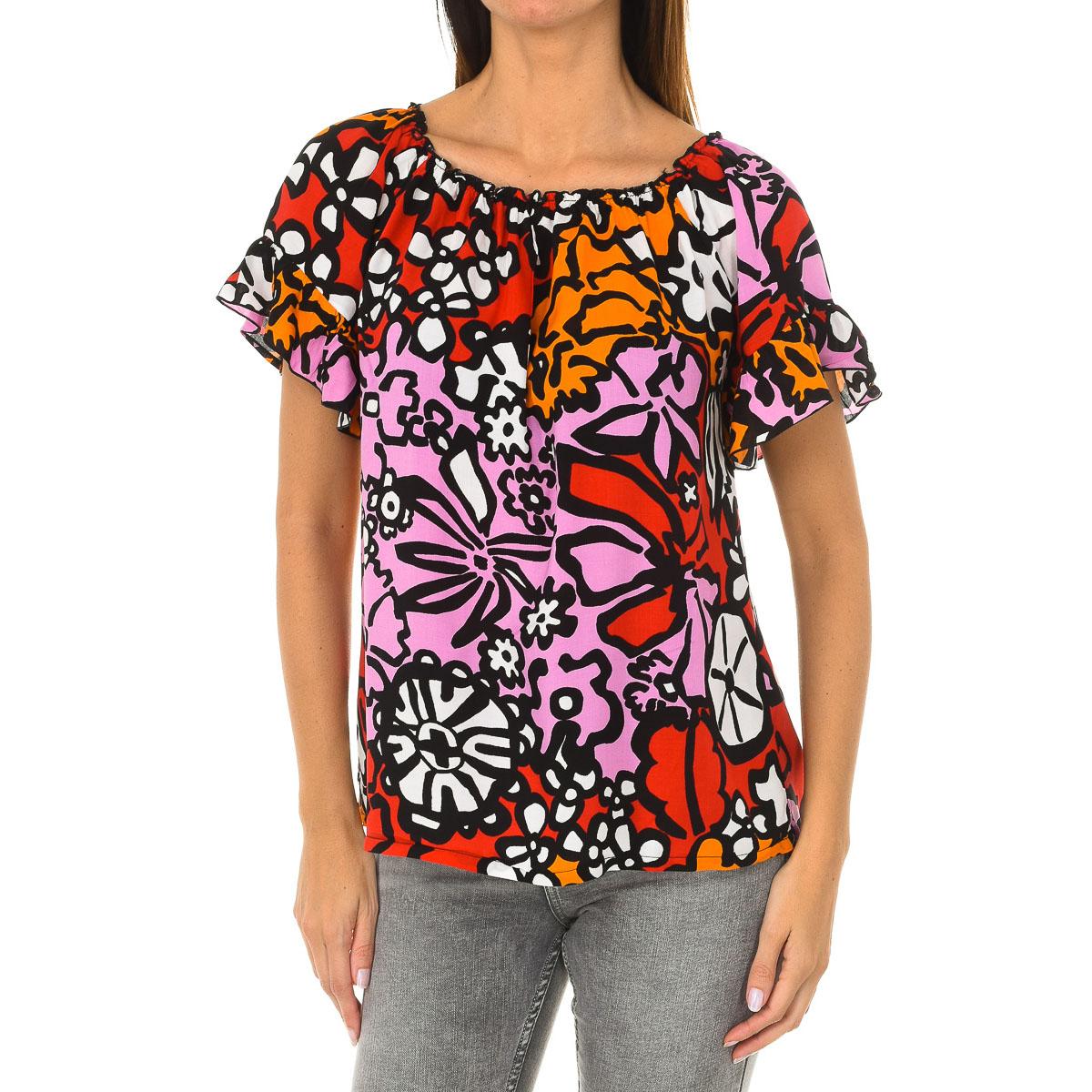 

блузка Desigual с короткими рукавами M разноцветные