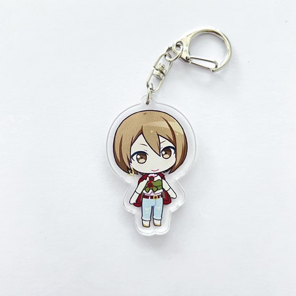 Anime PJSK Project Sekai Colorful Stage Character SD Cosplay Keychain Bag Pendant Acrylic Keyrings Key Chain Ornament Decoration