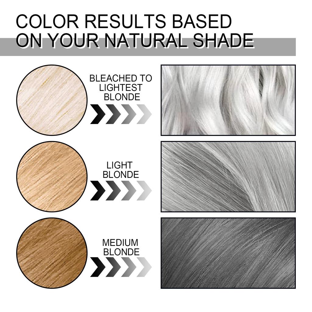 EELHOE 100ml Fashion Hair Cream Unisex Smoky Gray Punk Style Light Color Silver Permanent Grey Hair Creams Hair Unisex Dye Cream