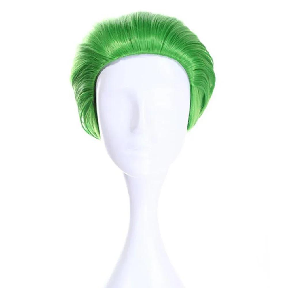 Synthetic Hair Green Joker Cartoon Characters Cosplay Wig Party Costume Wigs for Halloween