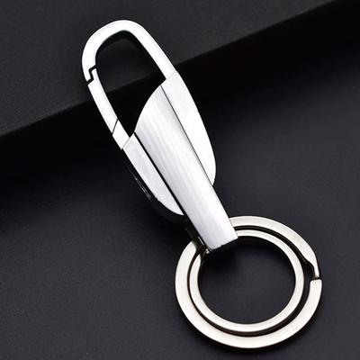 1Pc Stainless Steel Keychain  High-Grade Keyring Personalized Car Buckle