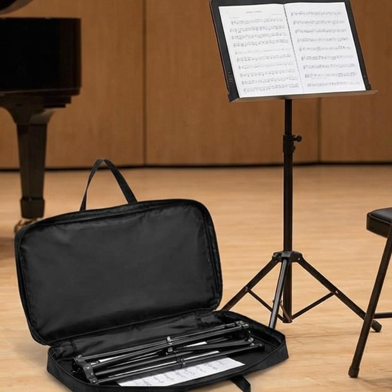 Music Stand Carry Case Foldable Oxford Fabric Music Sheet Stand Protective Cover For Safe Storage And Easy Transport