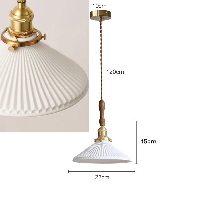 Ceramic Hanging Light Dining Room Kitchen Island Pendant Lamp Living Room Bronze Retro Ceiling Chandelier Bedroom Lamp Homestay