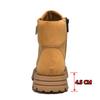 Men Chelsea Ankel Boots Winter Warm 4.5cm Thick Bottom Business Shoes Cold Weather Women With Zippers Plus Size 35-50