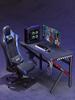 Gaming & Office Desk with Chair Set - Simple Design for Home or Study