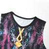 Kids Girls Anime Cartoon POP Singer Super Star Printed Vest Jacket Pants Clothes Set Outfit Halloween Cosplay Costumes