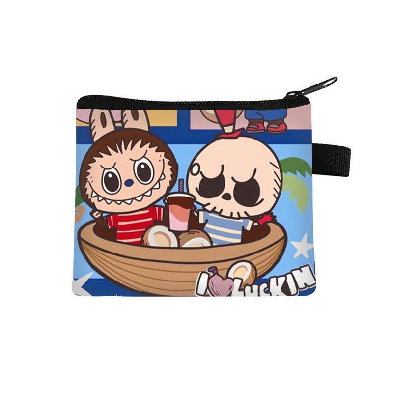 Labubu Children's Coin Purse, Elementary School Boy and Girl Cartoon Storage Bag, Cute Large Capacity Bag CLE