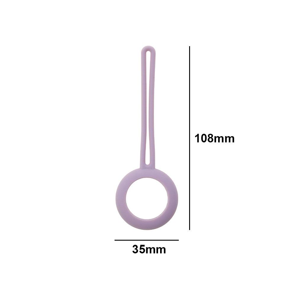 Silicone World Secure Holder with Strap for Apple Airtag Silicone Case Protective Cover Tracker Anti-lost Keychain Airtag case