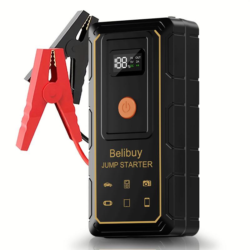 Мощный и компактный бустер для автомобильного аккумулятора с двойным USB-выходом и SOS-светом. Будьте готовы к любой чрезвычайной ситуации!