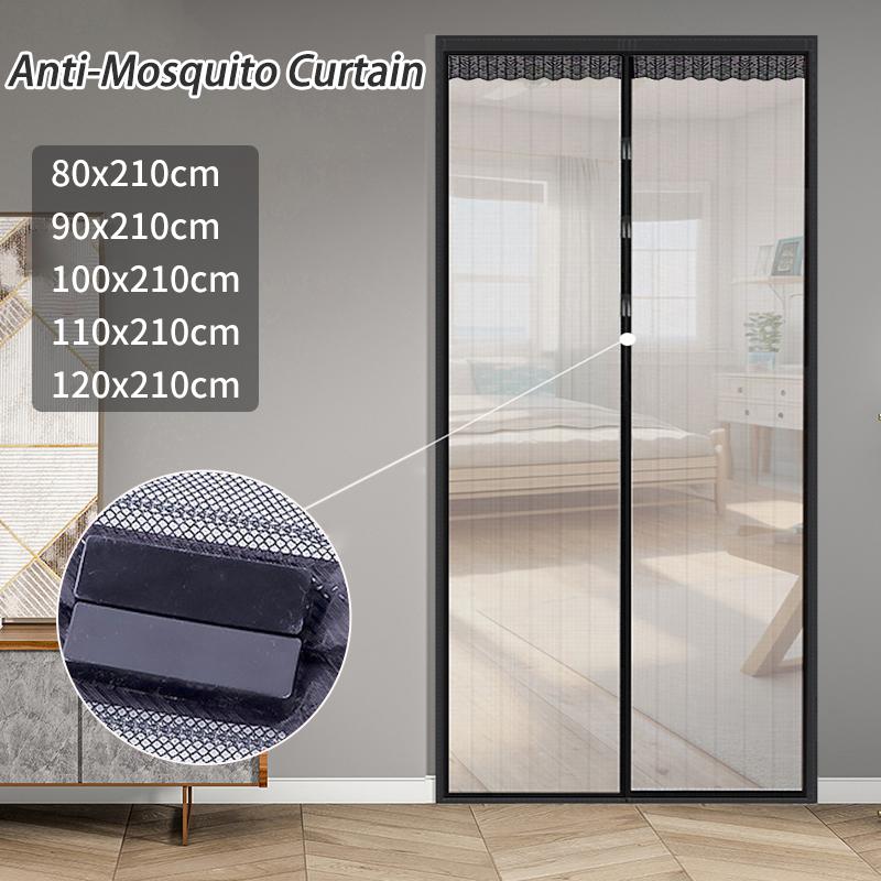 Anti-Mosquito Curtain Anti Insect Mosquito Mesh Net Magnetic Door Curtain for Kitchen Living Room Bedroom Summer Home Supplies