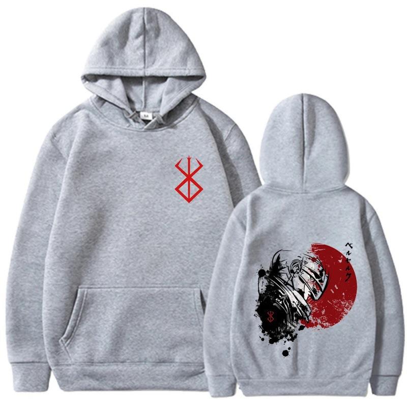 Berserk Pánské Módní Mikiny Pánské Dámské Mikiny s Kapucí Módní Ležérní Pulovry Podzim Chlapci Dívky Streetwear Mikina