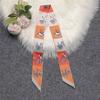 New Plaid Carriage Bag Scarf Design Women Luxury Silk Scarf Fashion Headwear Skinny Hair Scarves Neckerchief