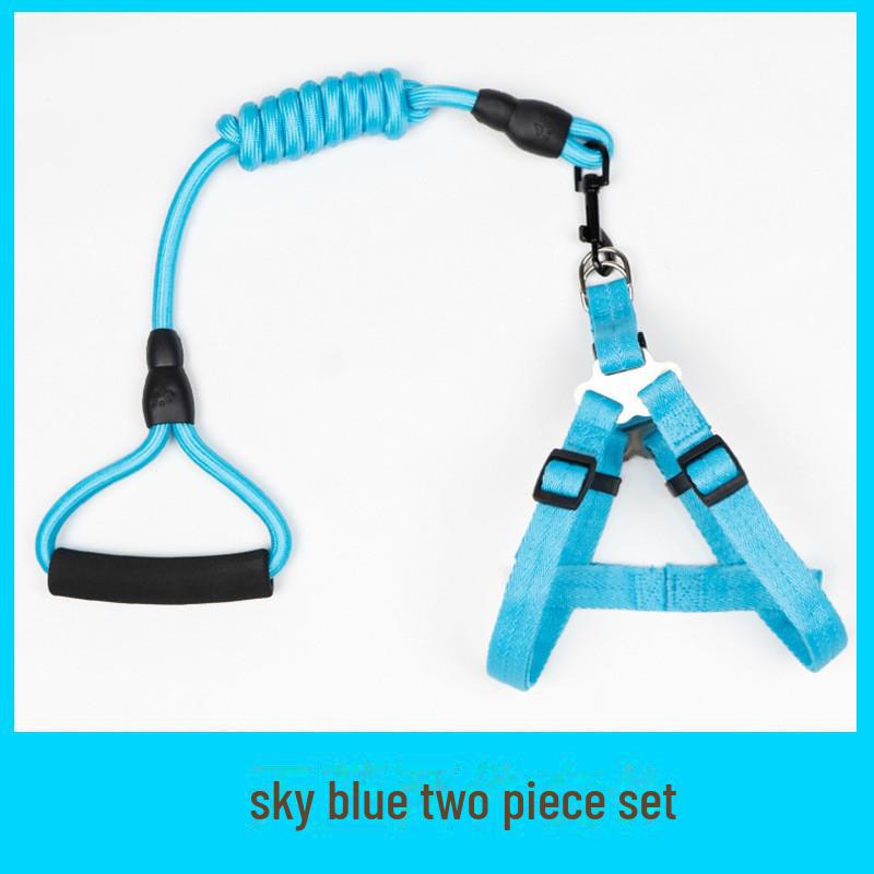 Denim Wear-Resistant Dog Leash & Harness for Small Dogs and Cats