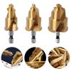 Expansion Repair Drill Bit Full Open Process Lifting Stepped Drill Replacement Hexagon Shank Water Pipe Connection Tool