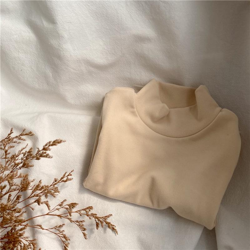 

GL-Kids унисекс корейская рубашка осень/зима с высоким воротником и длинными рукавами плотная