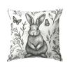 1 Pc Easter Day Cushion Cover Retro Bunny Pillow Cover Easter Rabbit Pillowcase Home Decorative Throw Pillow Case 45X45Cm