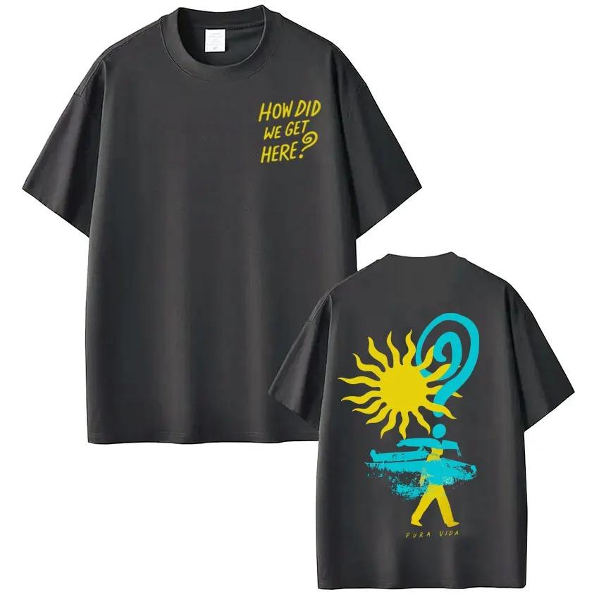 Sommer Mode T-Shirt Sänger Louis Tomlinson How Did I Get Here Tour 2026 Aufdruck T-Shirt Herren Damen Hip-hop T-Shirt Kurzärmelig Baumwolle Lässig T-Shirts