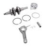 Engine Piston Connecting Rod Kit Metal Crankshaft Piston Pins Rods Set Wear Resistant for GX390 13 HP Engine