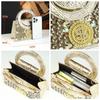 Nuova Borsa da Banchetto Full Diamond, Borsa da Sera Premium con Diamanti d'Acqua, Borsa a Mano a Tracolla con Diamanti, Borsa da Matrimonio Lucida