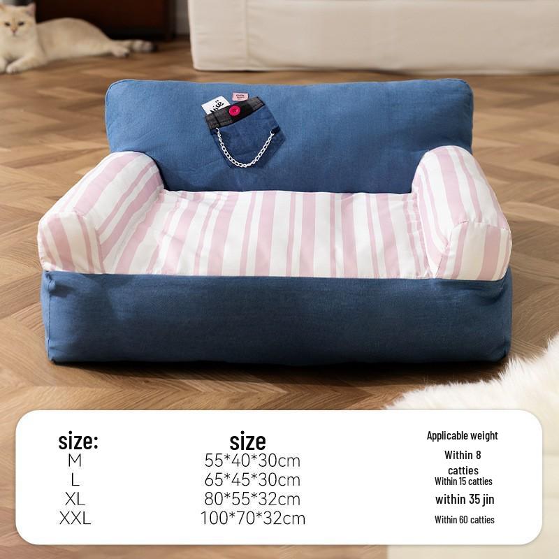 Cross-Border Dog Bed: Cozy Autumn/Winter Nest for Small Dogs & Cats