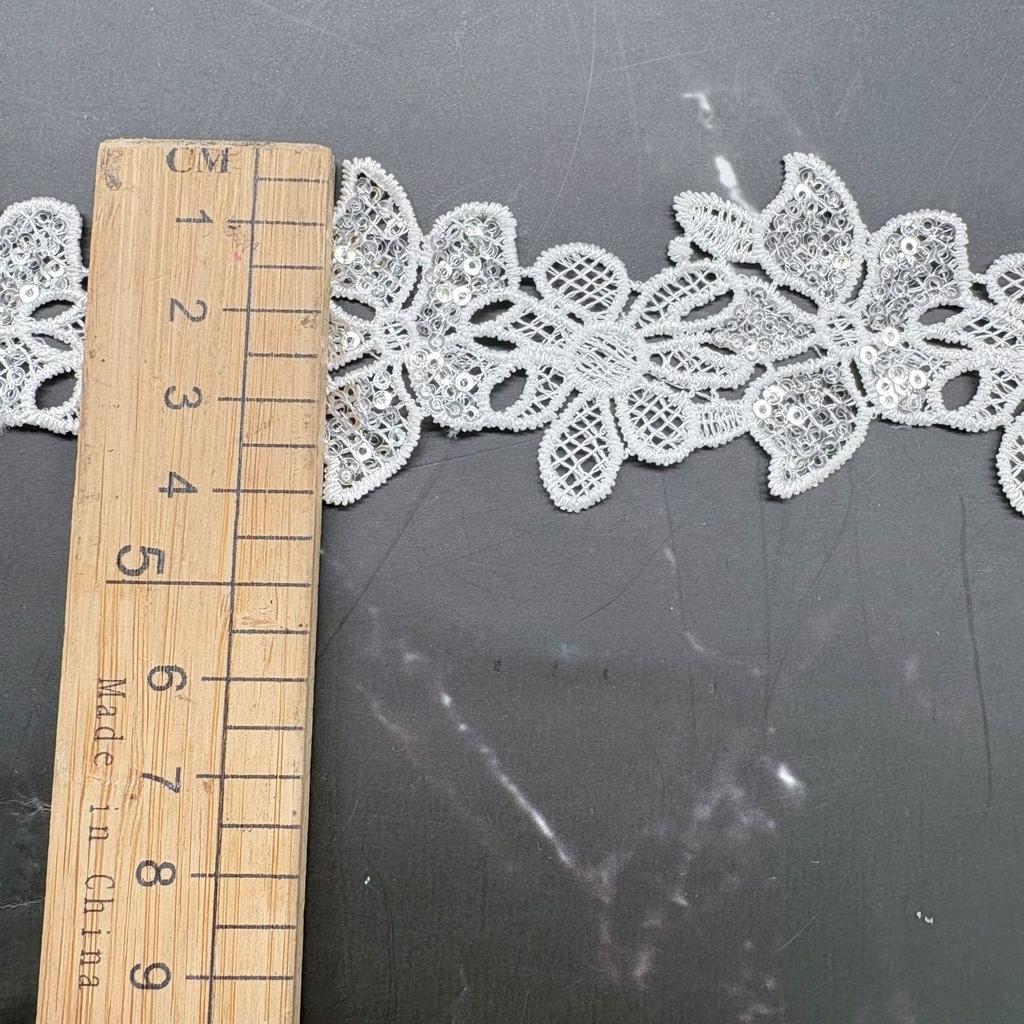Bekleidungszubehör Zuhause Damenunterwäsche Lolita Schleifenzubehör Hohl Polyester Stickerei Spitze Perlenspitze