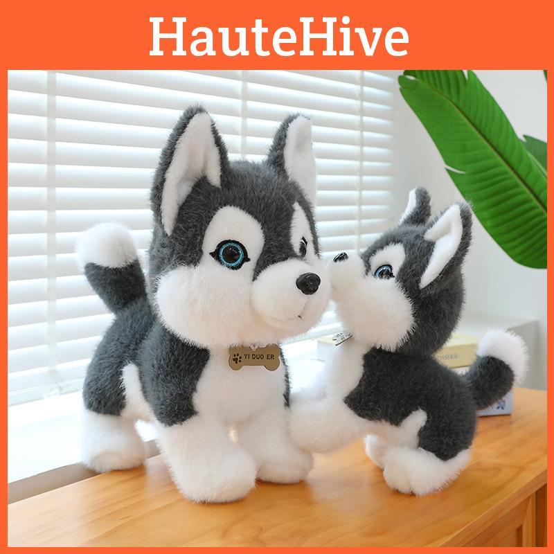 Cute Plush Husky Toys Stuffed Children Funny Pet Cartoon Souvenir Dolls Gifts