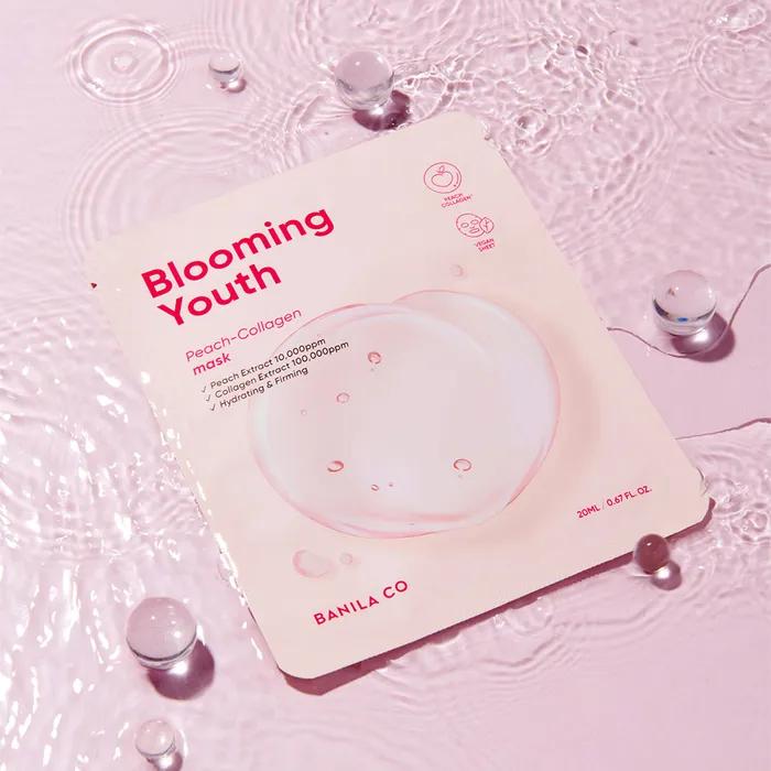 Blooming Youth Peach Collagen Mask Sheet 10 Sheets