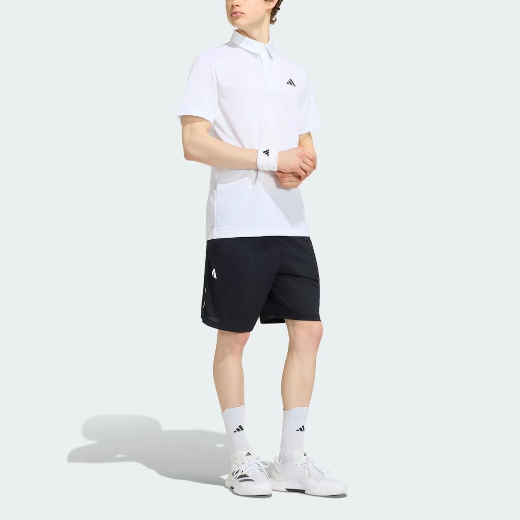 adidas Tennis Polo Shirts Men's White Lapel Moderate KF7468