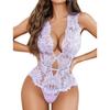 Avidlove Women One Piece Lingerie Lace Bodysuit Deep V Teddy Mini Babydoll