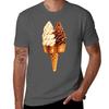 Twin Cone Pattern  Teal Tshirt Basic Simple Design Short Sleeve Shirt