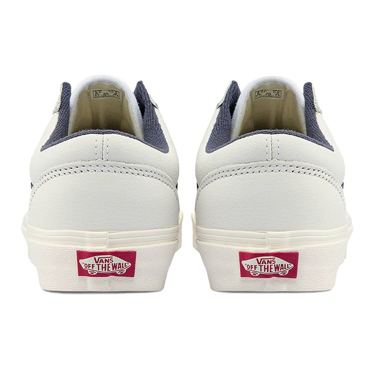 Vans Style 36 Low Top Skate Shoes With Blue Side Stripes Unisex Sneakers White VN0A3DZ3YY2