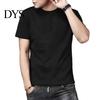 Short Sleeve Men Top Summer T-shirt Plus Size Solid Color Round Neck Inner Sleeves Mid Length Good Breathability Pullover Bottoming Shirt