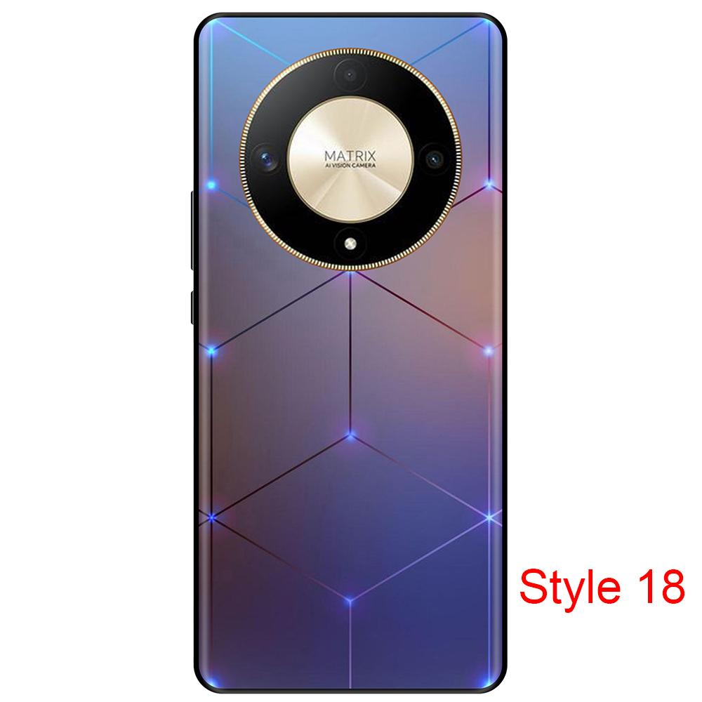 

Чехол для Honor X9b HonorX9b, черный силиконовый чехол 6,78 дюйма, милые мультяшные чехлы, полная защита, противоударный, защита от падения Style 18