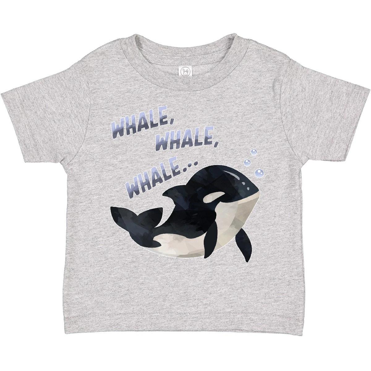 Inktastic Whale, Whale, Whale Cute Orca Pun Toddler kids boys T-Shirt Sea Life Killer Kid 150
