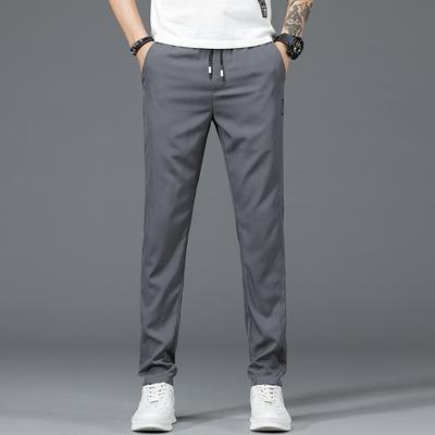 Loose Quick-drying Breathable Trousers Ice Silk Breathable Sweatpants Summer Thin Comfortable Men's Casual Pants Men