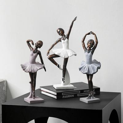 Creative Black Ballet Retro Ornaments Living Room TV Cabinet Home Wine Cabinet Decoration Resin Craft Hot Style