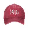 Berretti da Baseball Retro Gojiras Band Heavy Metal per Uomo Donna Cotone Usurato Copricapo Musica Rock Corsa all'Aperto Cappelli Regolabili