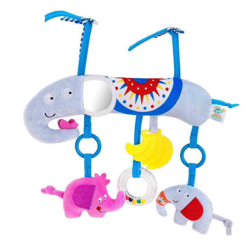 Baby Wind Chime Trolley Hanging Accessory Rattle Toy Bed Bell Safety Seat Hanging Accessories for Infants 0-1 Year Old