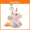 Portachiavi Peluche Unicorno con Pelo Lungo per Bambini e Ragazzi Collezione Regali